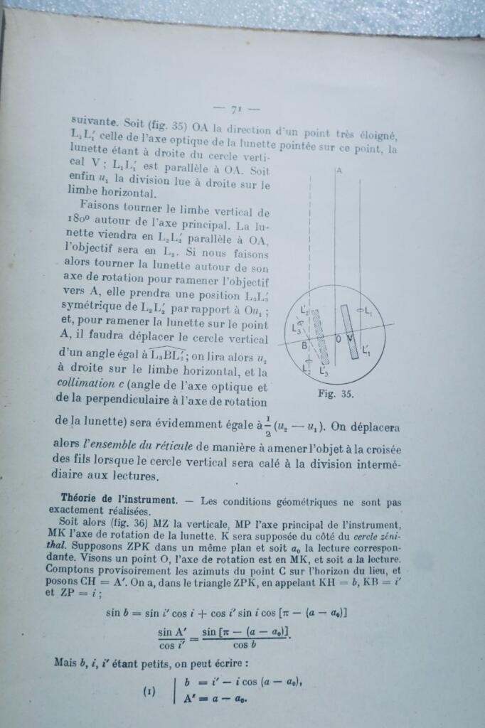 Maritimer MARGUET Cours d'astronomie de l'école navale 1926