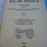 Paris Mémoires de la Fédération des Sociétés historiques et archéologiques 1965 - La Librairie Antique