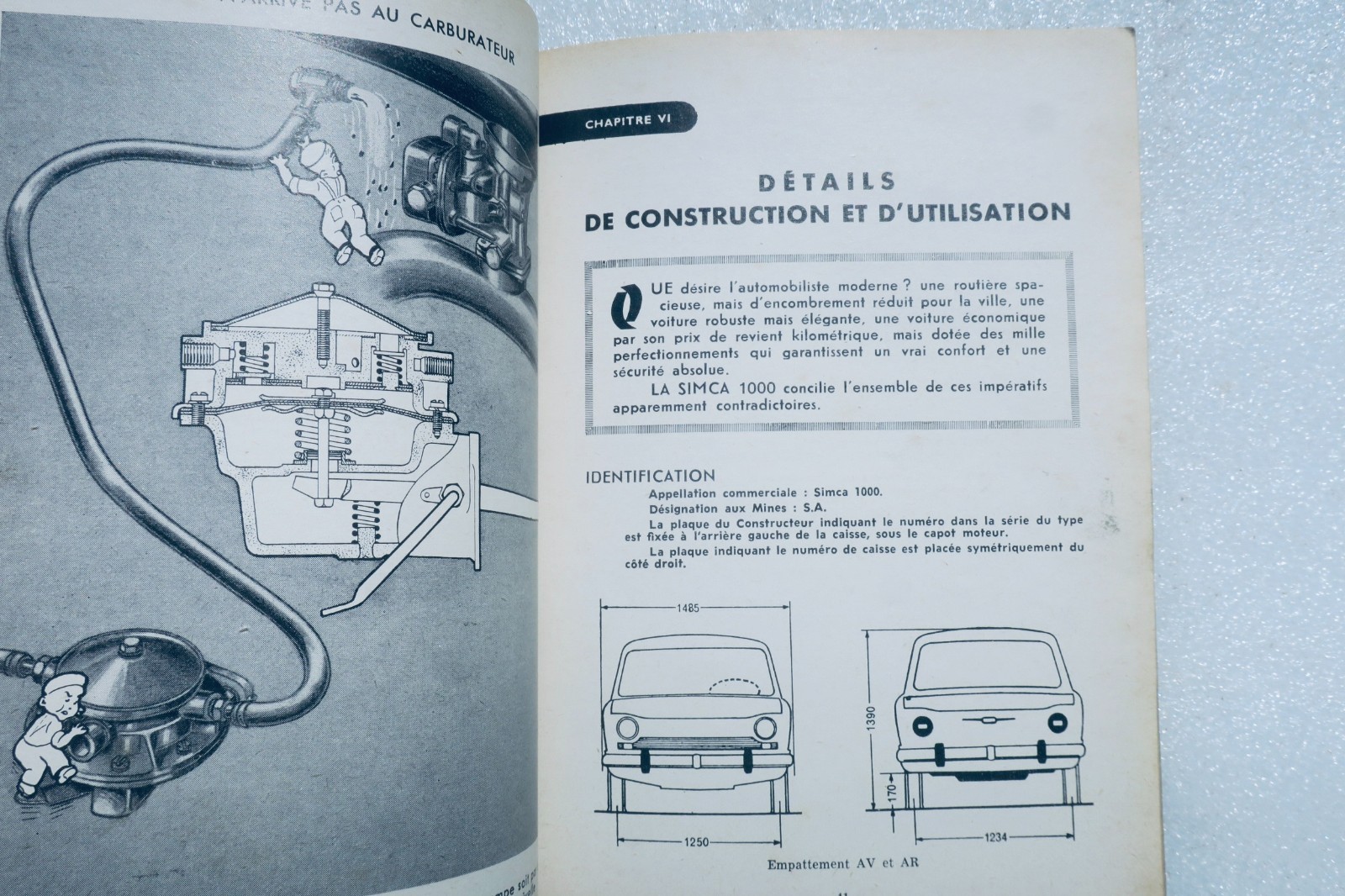 SIMCA《您的SIMCA 1000全車型》1966年唯一實用技術指南