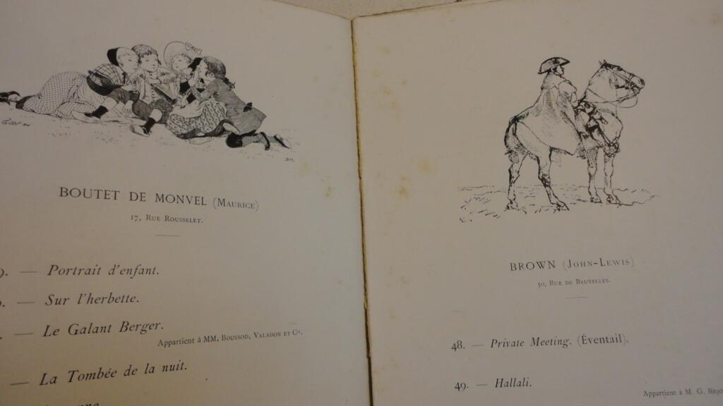 Société d’aquarellistes français.1888, 10 ème exposition.