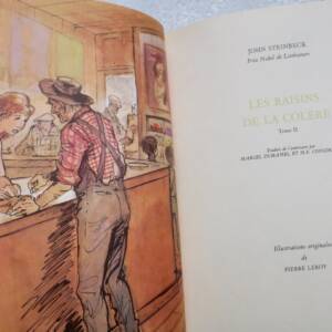 STEINBECK Rombaldi raisins de la colère, grande vallée, souris et des hommes