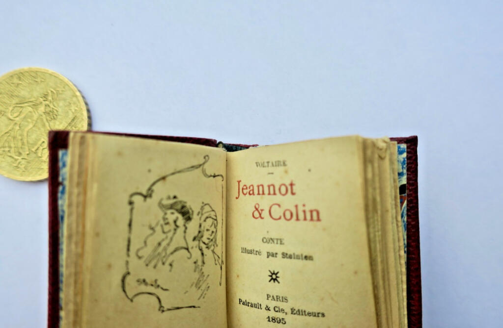 Steinlen Voltaire Jeannot & Colin 1895. 微型 33 x 39 mm. mini