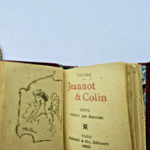 Steinlen *Voltaire: Jeannot & Colin* 1895, miniature 33 x 39 mm