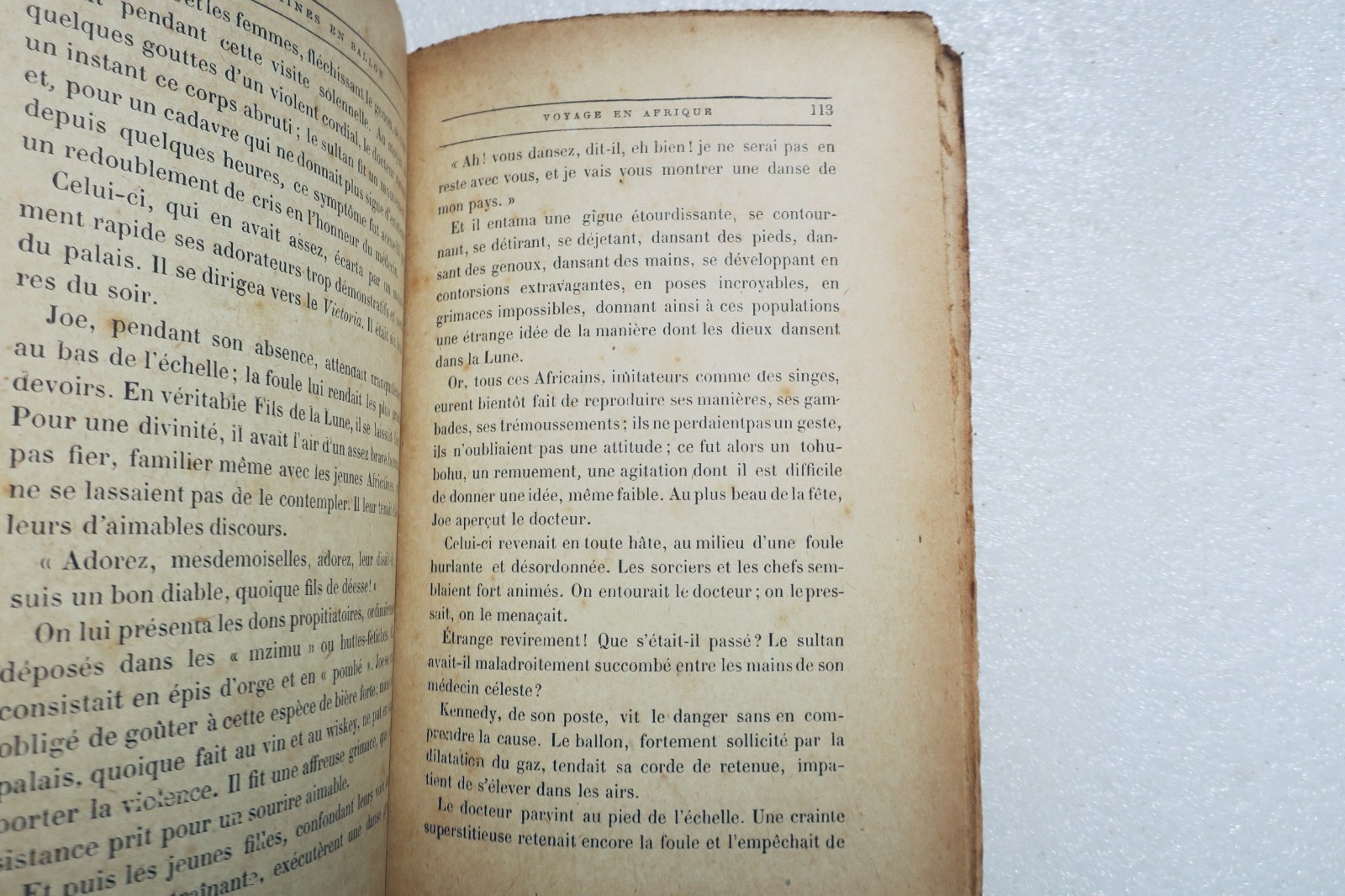 VERNE Jules CINQ SEMAINES EN BALLON - VOYAGE DE DECOUVERTES EN AFRIQUE PAR TROIS – Image 5