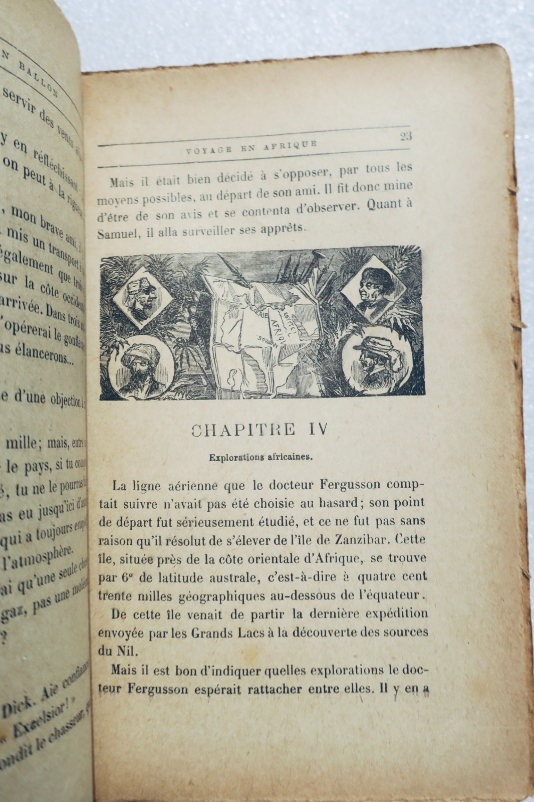 VERNE Jules CINQ SEMAINES EN BALLON - VOYAGE DE DECOUVERTES EN AFRIQUE PAR TROIS – Image 4