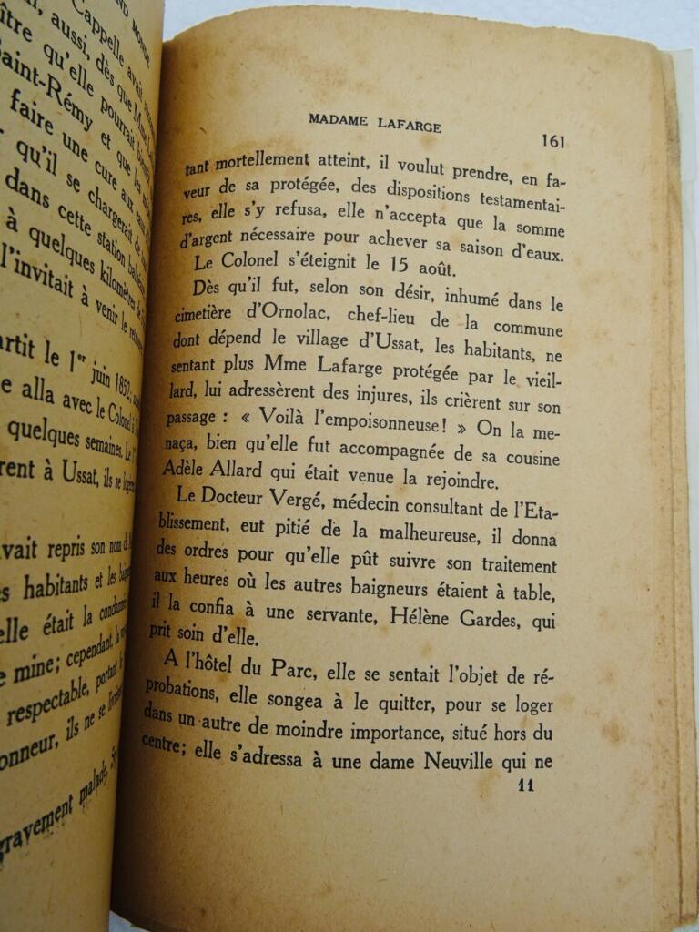 VICIEUSE DU GRAND MONDE MADAME LAFARGE / UNVERÖFFENTLICHTE DOKUMENTE