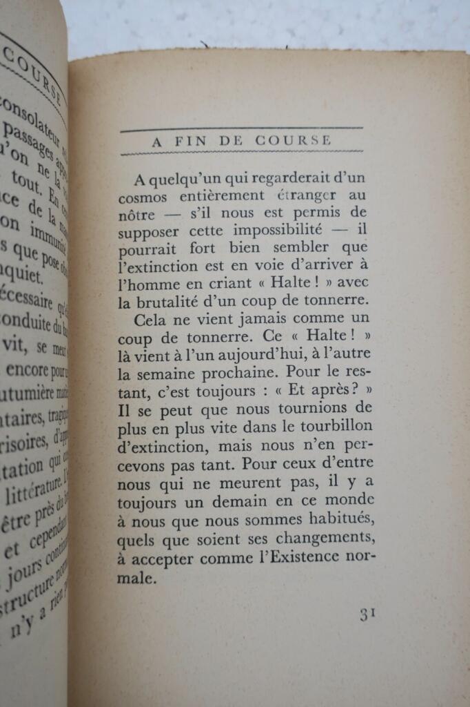 WELLS H.G. *A Fin de Course*