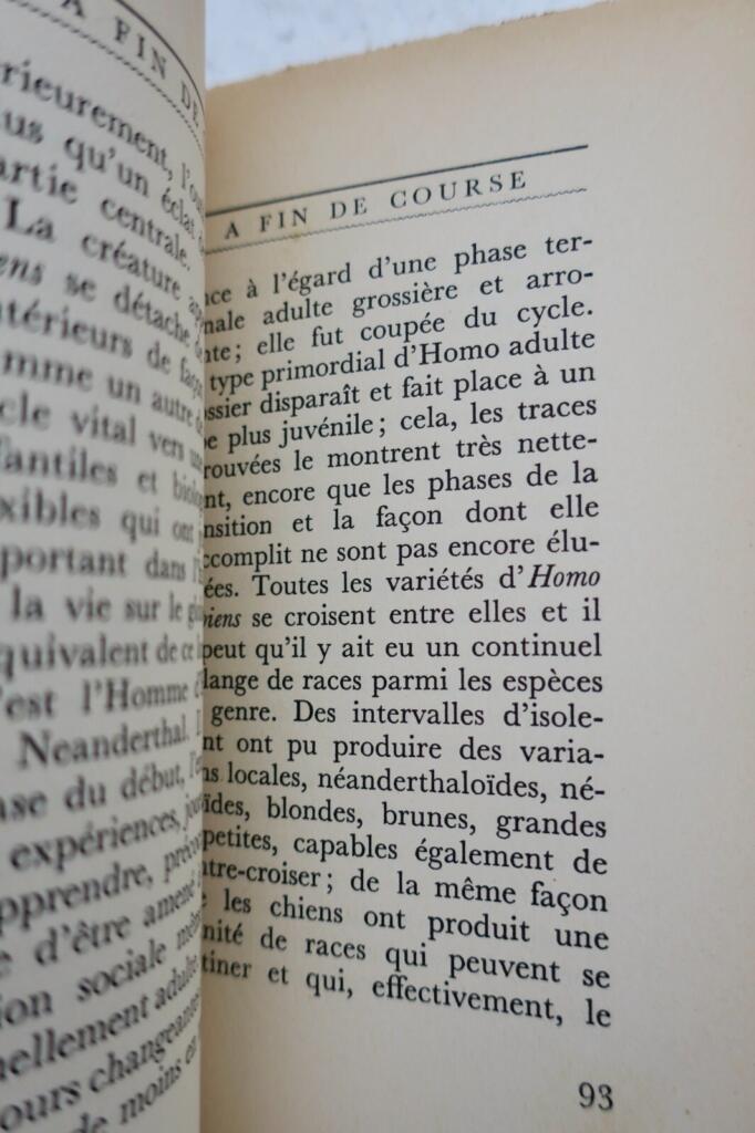WELLS H.G. *A Fin de Course*