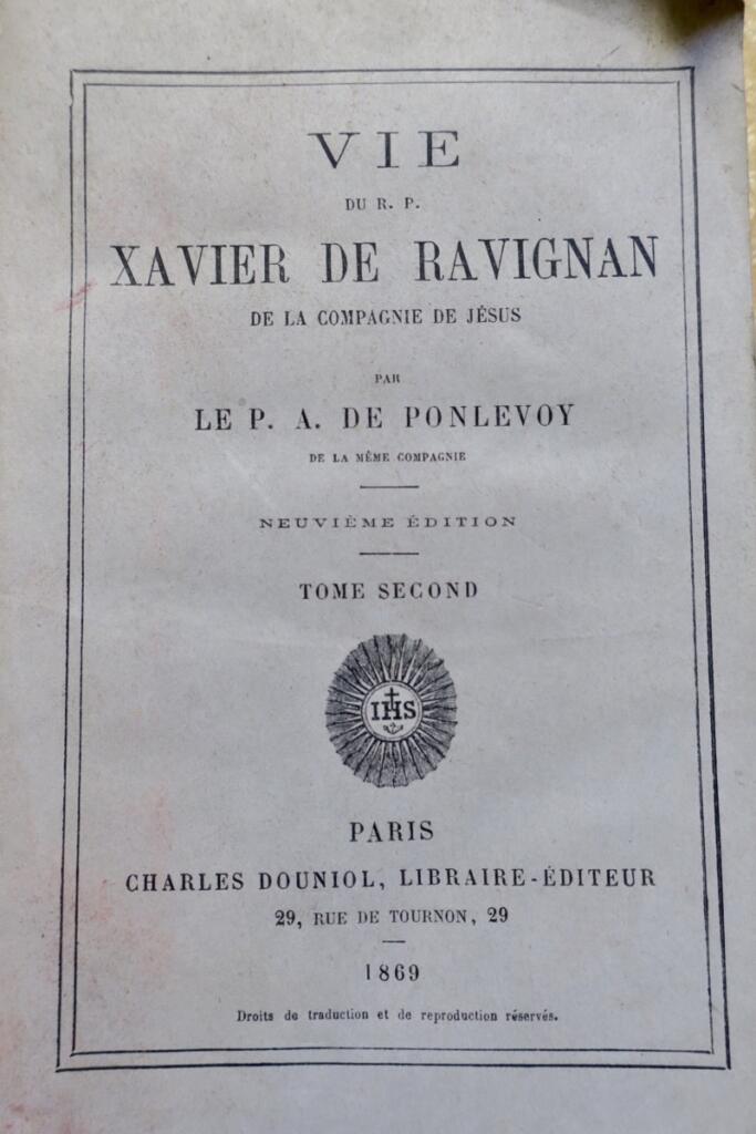 XAVIER DE RAVIGNAN DE LA COMPAGNIE DE JESUS