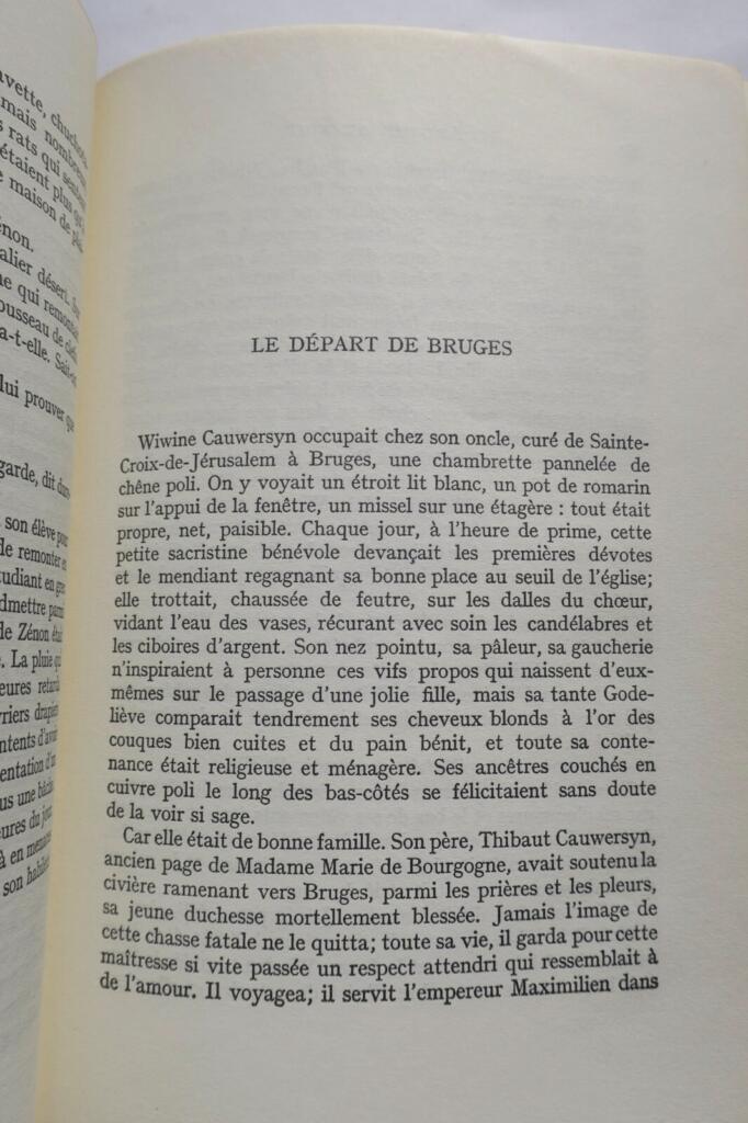 YOURCENAR MARGUERITE L&rsquo;OEUVRE AU NOIR GALLIMARD EO