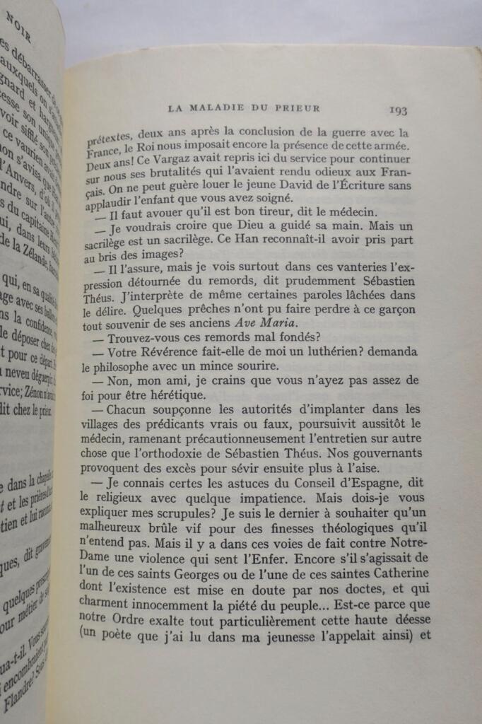 YOURCENAR MARGUERITE L&rsquo;OEUVRE AU NOIR GALLIMARD EO