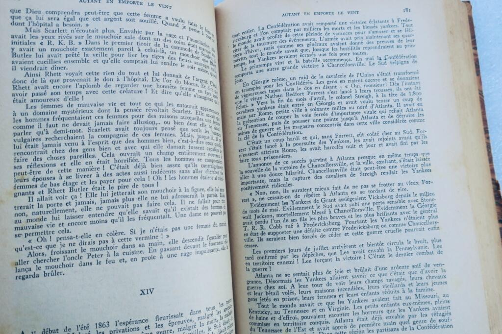 MITCHELL, Margaret Autant en emporte le vent. NRF 1939