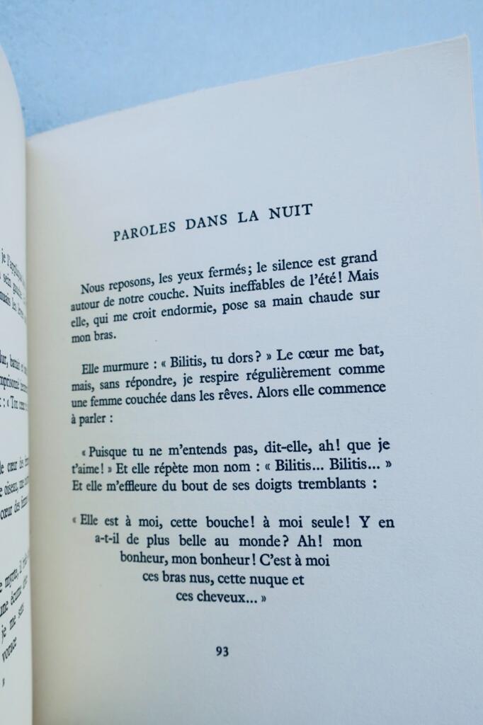 curiosa LOUYS, Pierre. Les chansons de Bilitis. Illustrationen von André Michel Gb