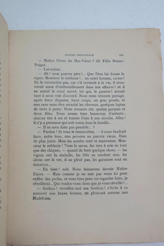 provence ROUMANILLE Contes Provençaux. Contes choisis, avec le texte