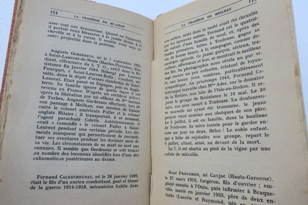 Meilhan CHEVIGNÉ La Tragédie de Meilhan 1947 résistance GERS 32