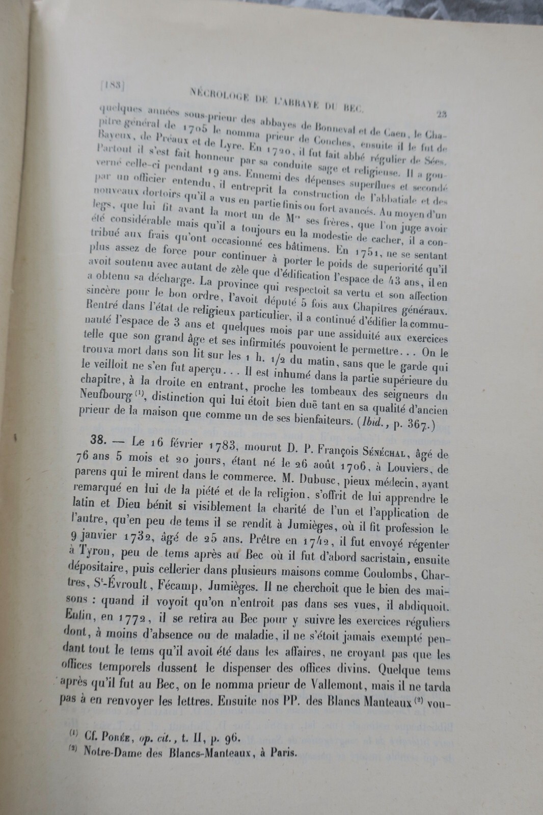 Abbaye du bec extraits du nécrologue de l’abbaye du bec 1926 Sauvage - La Librairie Antique