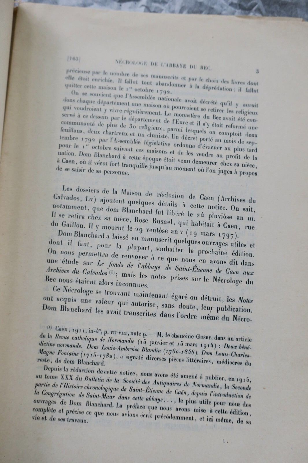 Abbaye du bec extraits du nécrologue de l'abbaye du bec 1926 Sauvage – Image 4