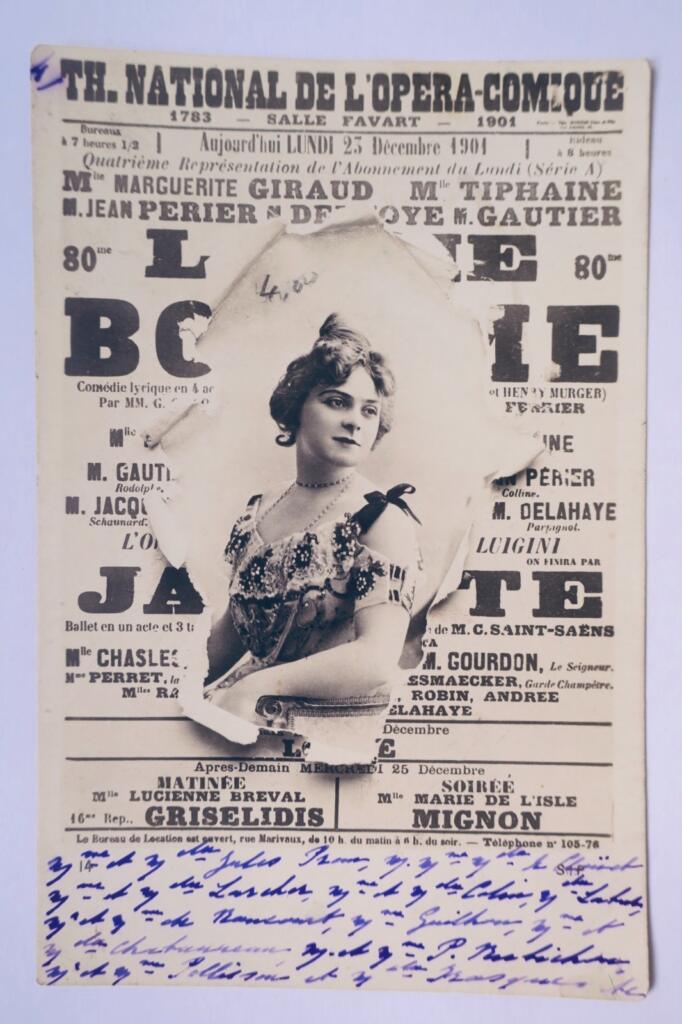 affiche crevée théâtre national de l’Opera-Comique 1902