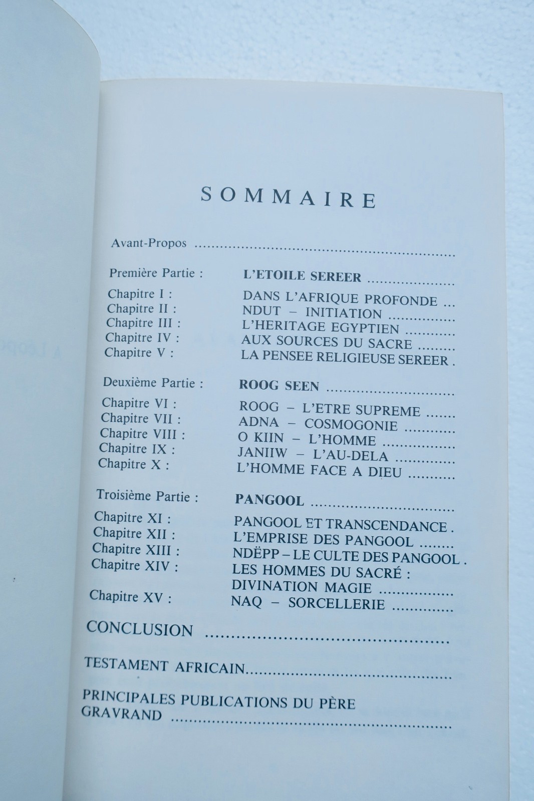 afrique civilisation Sereer PANGOOL COSAAN Préface de Léopold Sedar Senghor - La Librairie Antique