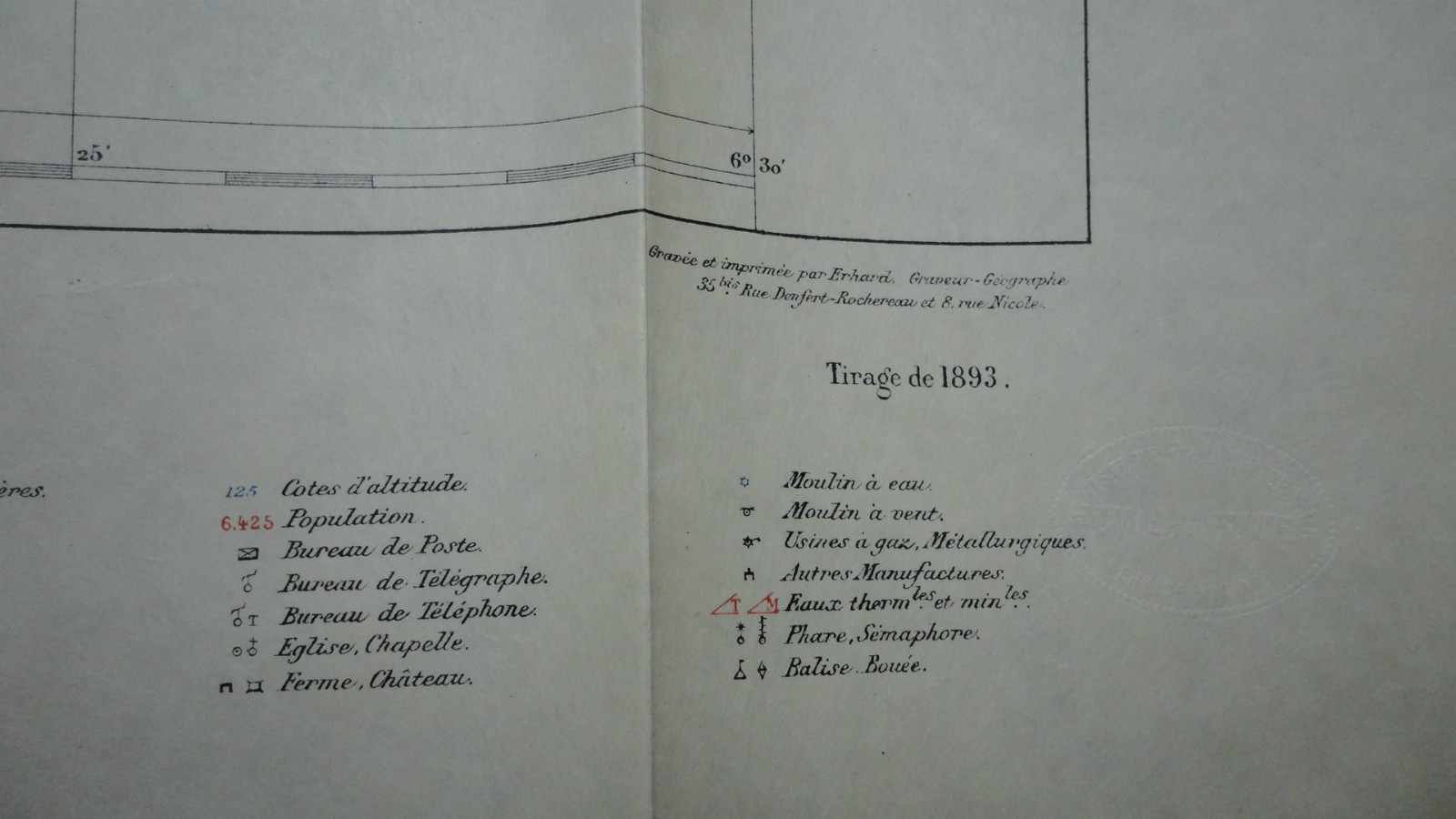 Ajaccio, Hachette, 1893, 57 x 56 cm