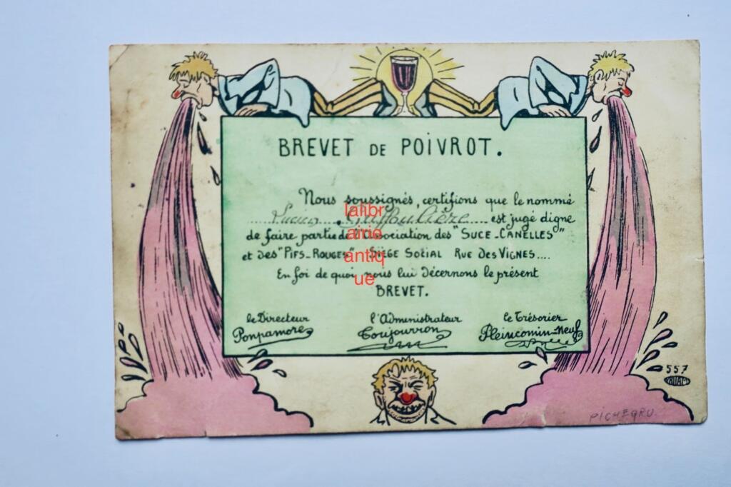 Alcool brevet de poivrot