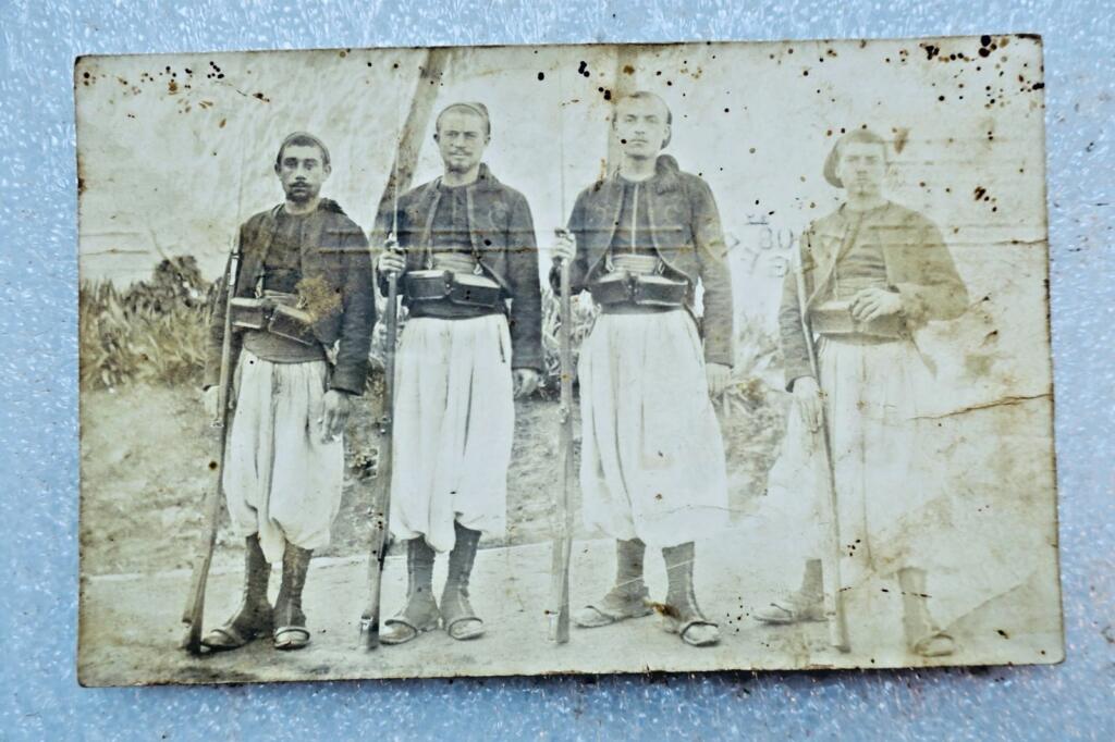 Alger armée 1908 CARTE-PHOTO