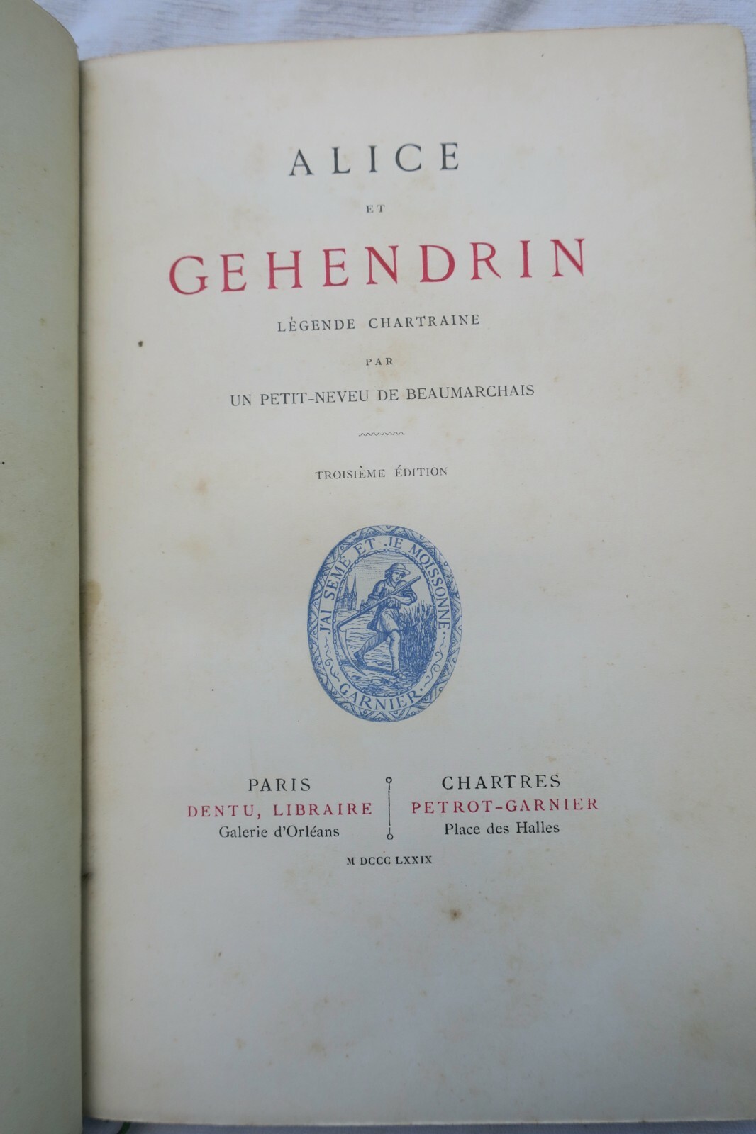 Alice und Gehendra – Legende aus Chartres