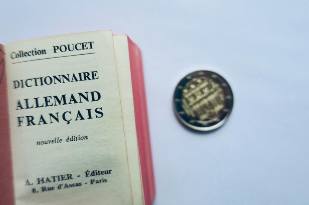 allemand-français & français-allemand dictionnaires Poucet 43 x 60 mm.