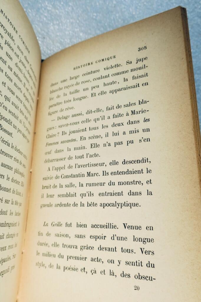 Anatole FRANCE histoire comique + dédicace + Lettre aux Dr F. Le Dantec
