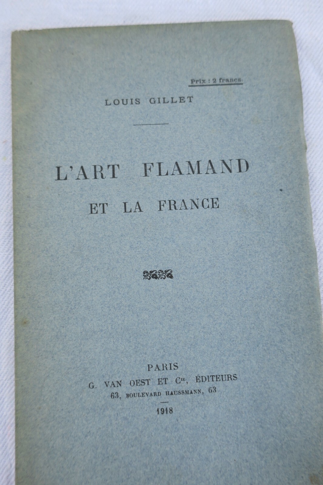 art Flamand et la France 1918 - La Librairie Antique