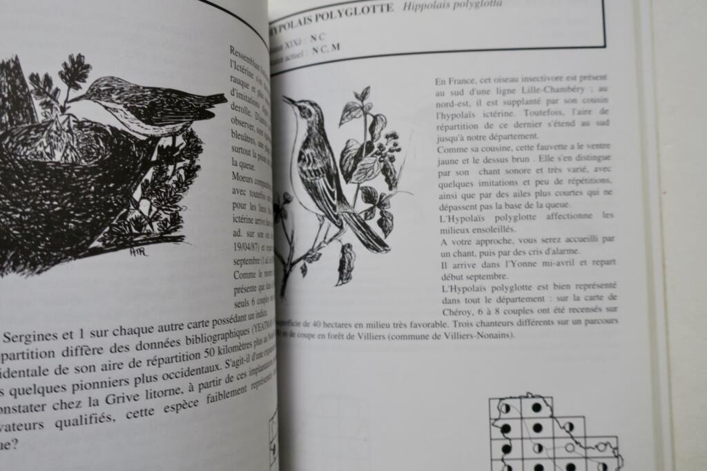 Atlas des oiseaux nicheurs de l’Yonne (1979-1992).
