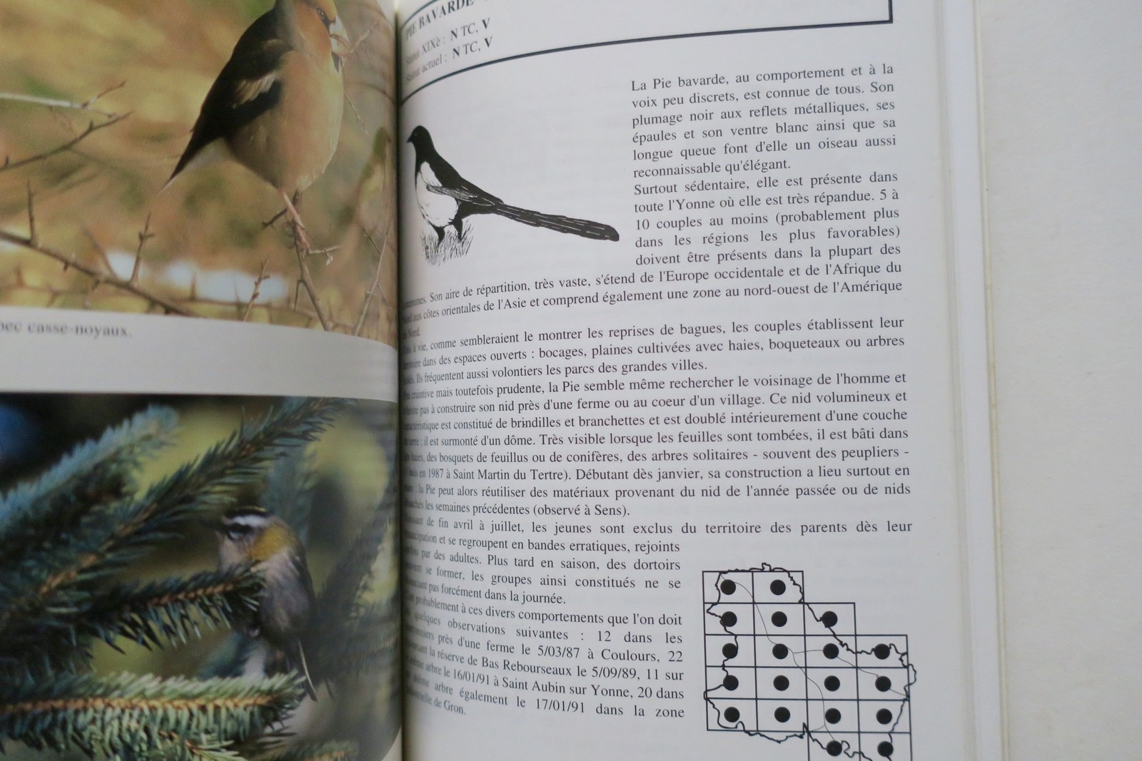 Atlas des oiseaux nicheurs de l’Yonne (1979-1992). - La Librairie Antique