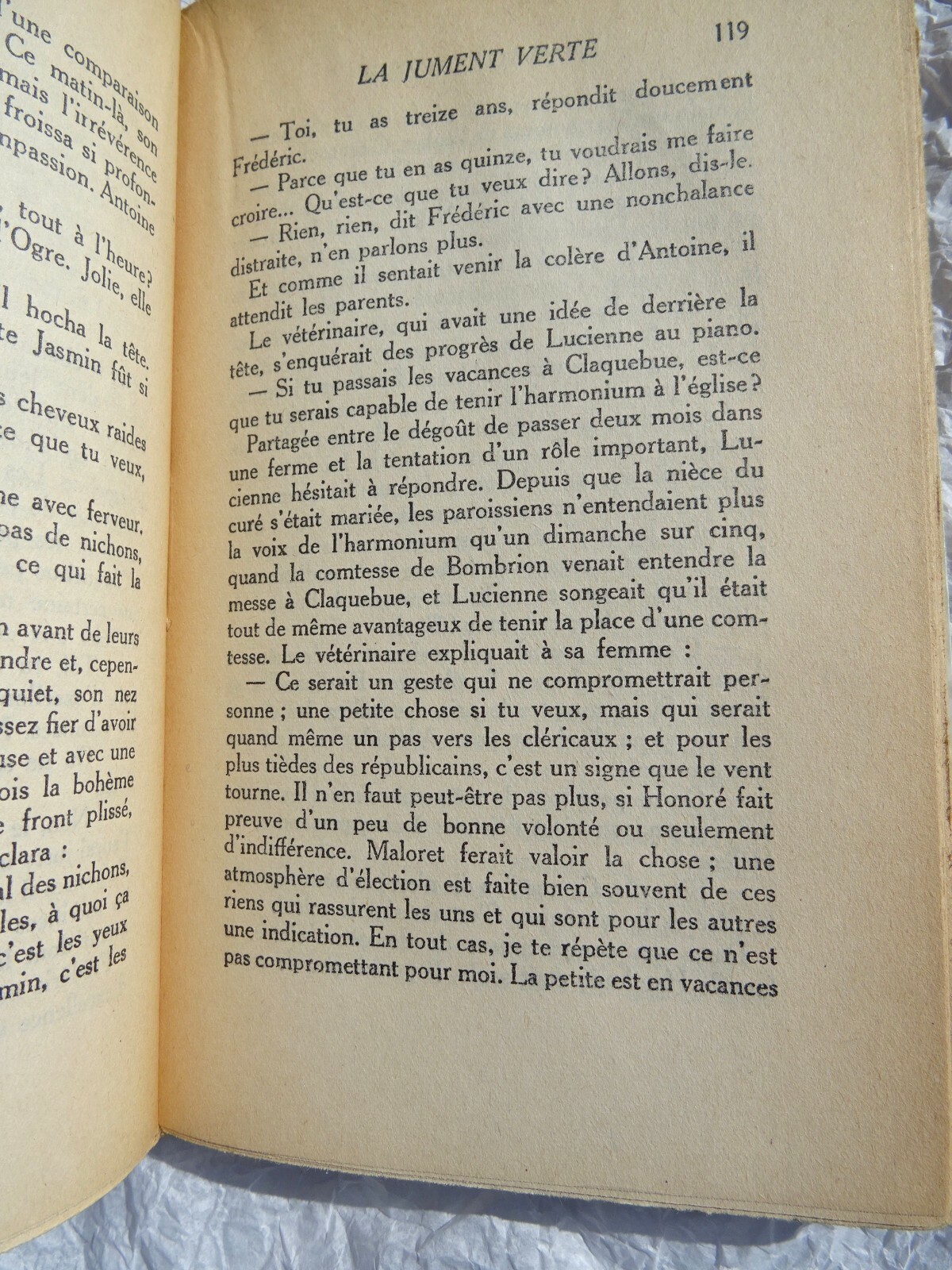 AYME MARCEL. LA JUMENT VERTE Gallimard blanche – Image 3