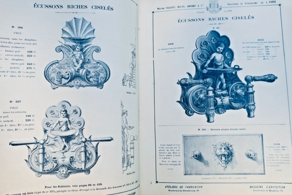 浴缸、浴室加热、水疗法、蒸汽浴、蒸汽……塔萨尔（Tassart）…1897年