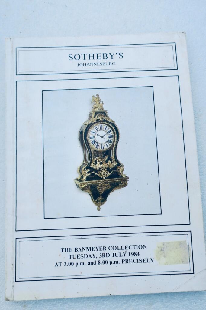 Banmeyer Collection Sotheby's Johannesburg 1984