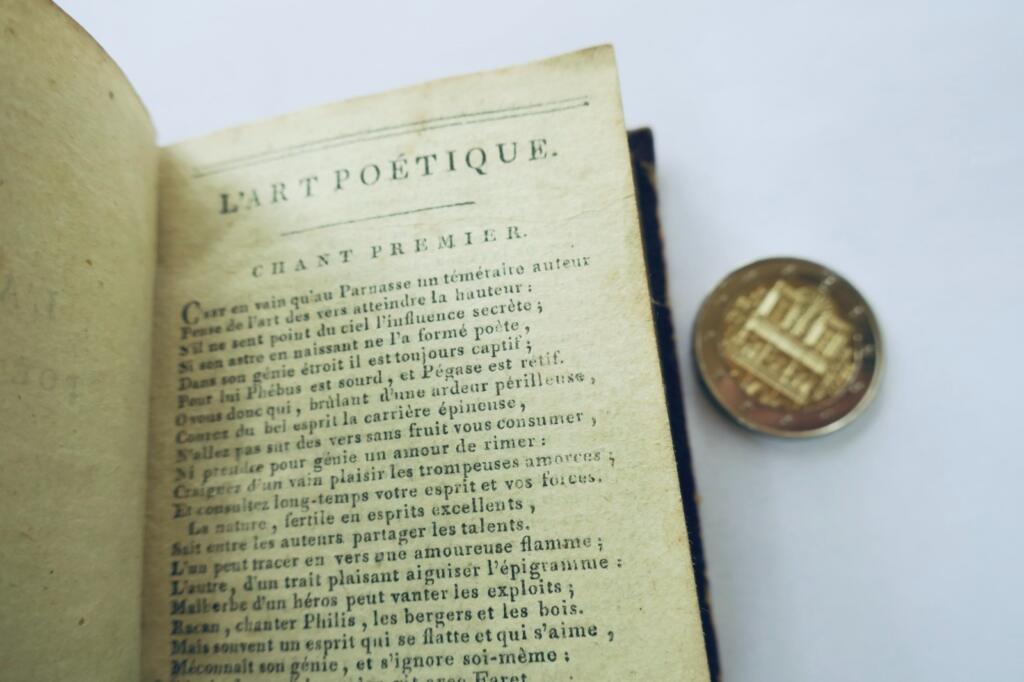 Boileau 1803 minuscule Oeuvres choisies de Boileau 69 x 90 mm.