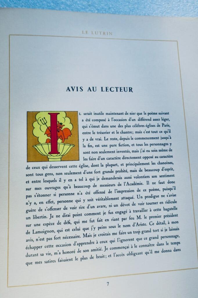 BOILEAU BOUCHER Lucien(插图)Le lutrin