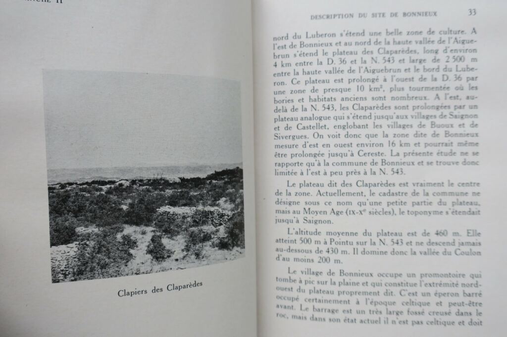 BORIES DE VAUCLUSE (REGION DE BONNIEUX) 1965
