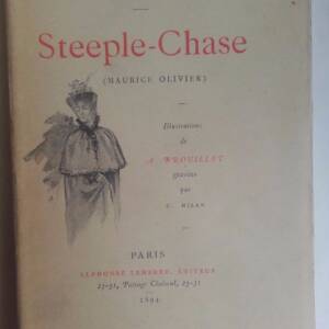 BOURGET STEEPLE-CHASE ALPHONSE LEMERRE 1894