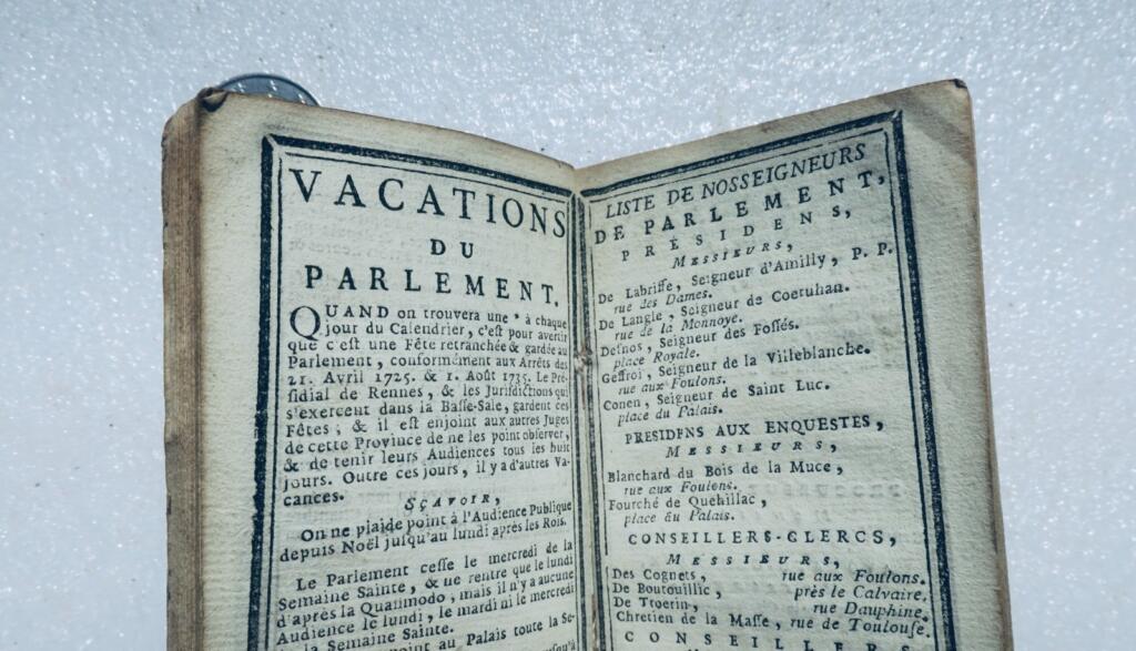 布列塔尼1772年布列塔尼年鉴
