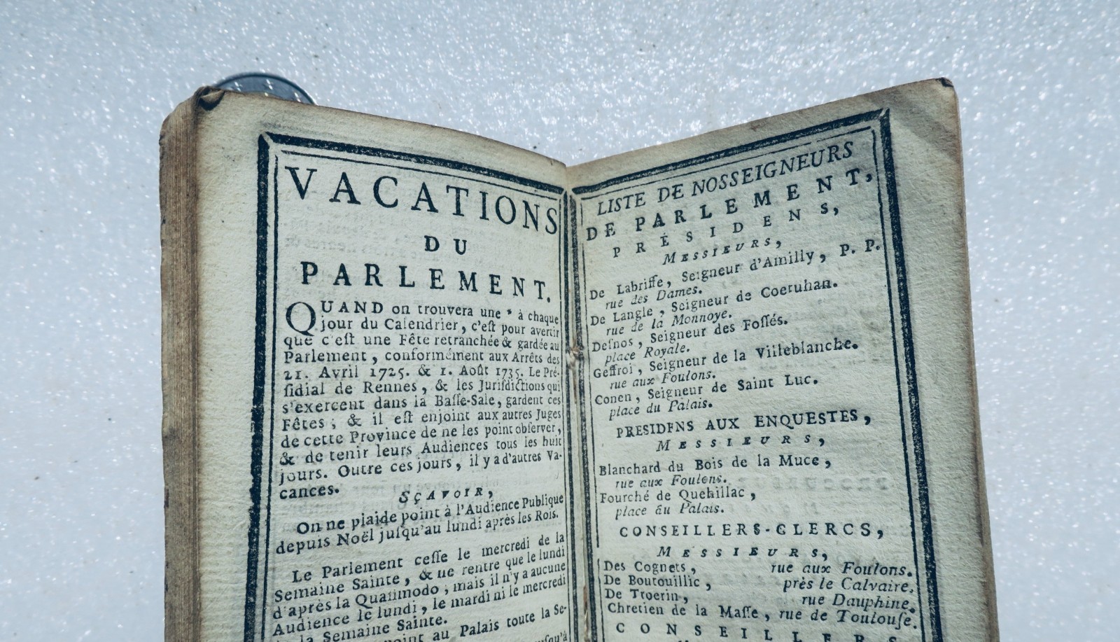Bretagne almanach de Bretagne 1772 – Image 3