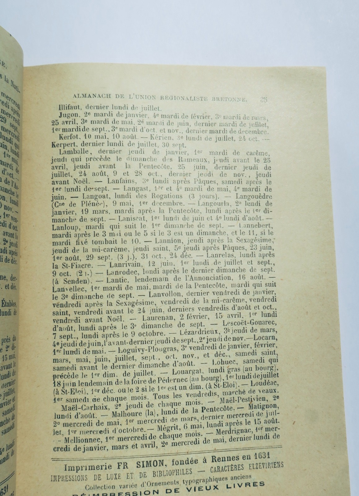 breton Almanak kevredigez broadus breiz 1906 almanach de l'union régionaliste – Image 3