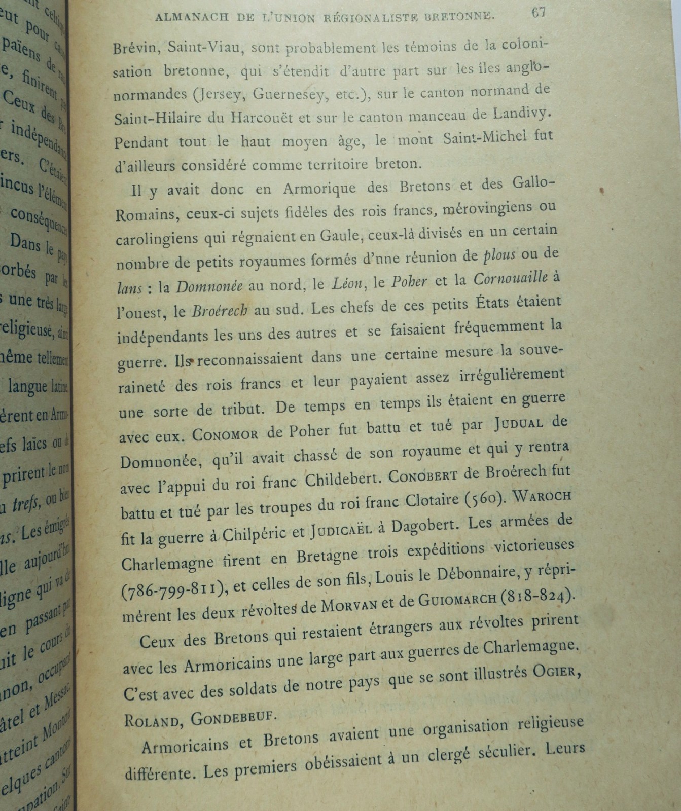 breton Almanak kevredigez broadus breiz 1906 almanach de l’union régionaliste - La Librairie Antique