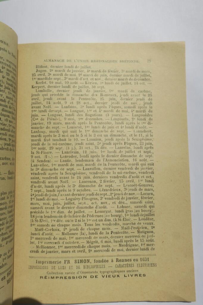 breton Almanak kevredigez broadus breiz 1906 Almanach der regionalistischen Union