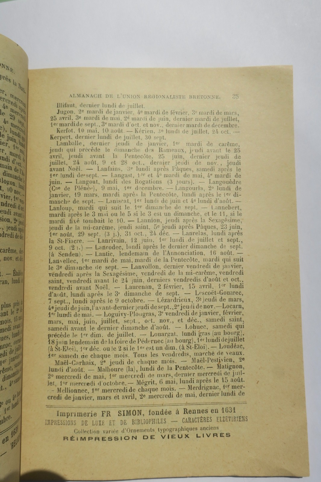 breton Almanak kevredigez broadus breiz 1906 almanach de l'union régionaliste – Image 6