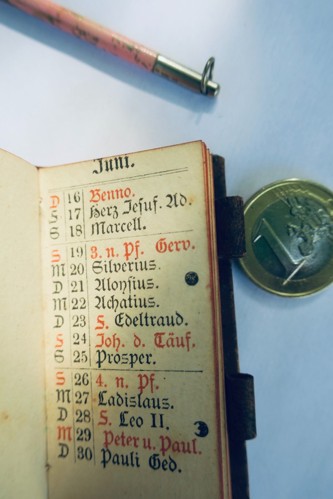 Calpin, Agenda 1887, 34 x 63 mm, Anno Domini