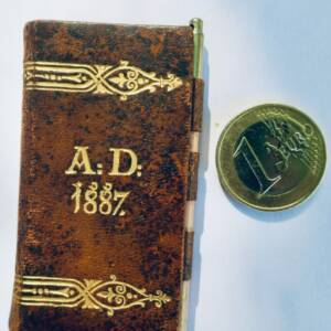 calpin, agenda 1887 34 x 63 mm. anno domini