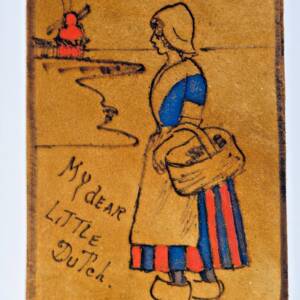 Lederpostkarte "My dear Little Dutch