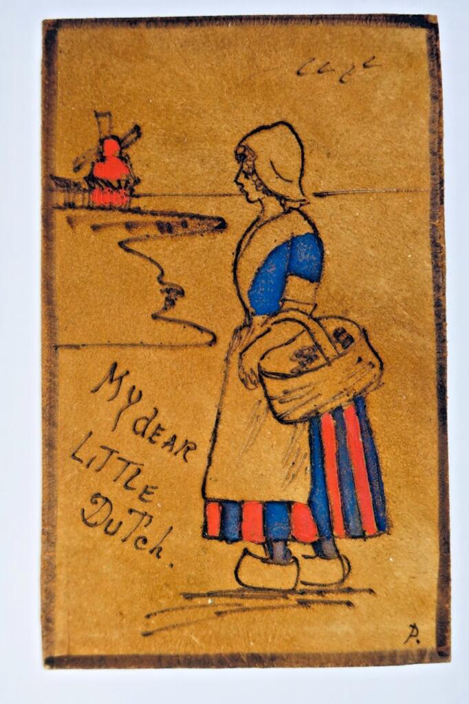 Postkarte aus Leder My dear Little Dutch