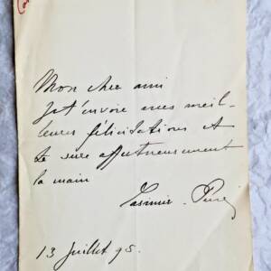 Casimir-Périer lettre autographe manuscrite & signée